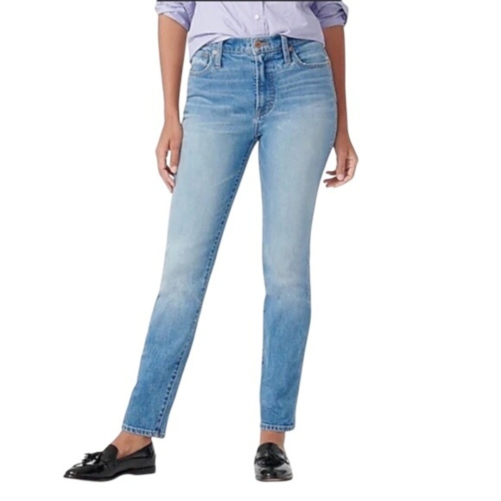 J.Crew‎ Jeans High Rise Vintage Straight Distressed AN018 Size 28 Classic